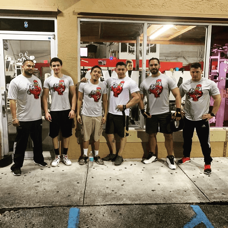 Team outside the gym